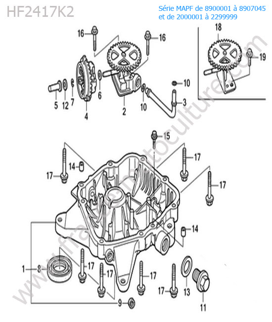 Carter huile HONDA HF2417K2