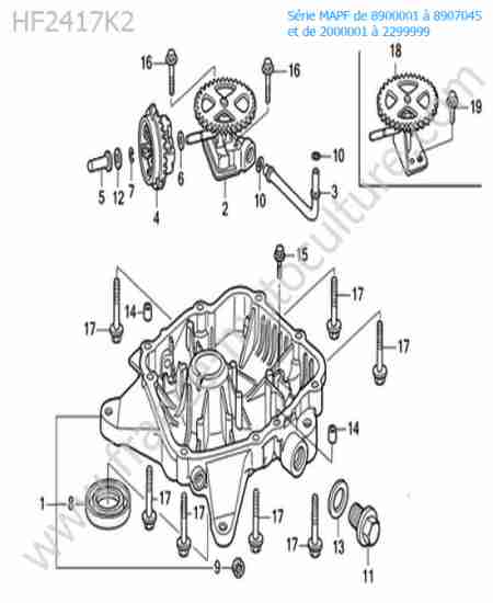 HONDA - HF2417K2 : Carter huile