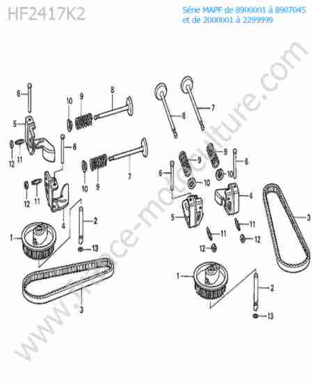 HONDA - HF2417K2 : Arbre a cames