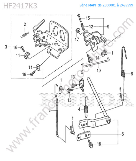 Regulateur HONDA HF2417K3