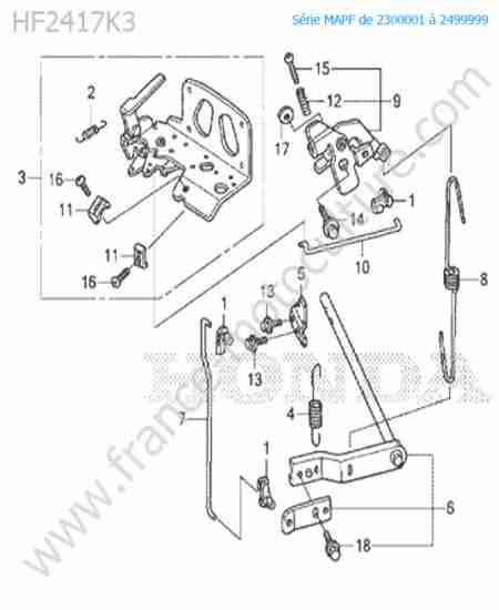 HONDA - HF2417K3 : Regulateur