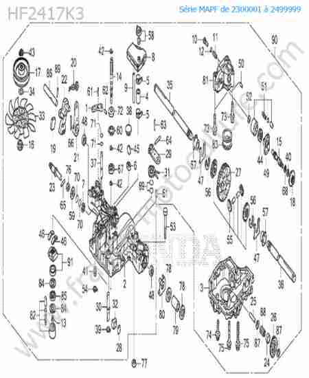 HONDA - HF2417K3 : Boite vitesses