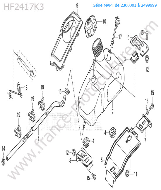 Reservoir (hme/hte) HONDA HF2417K3