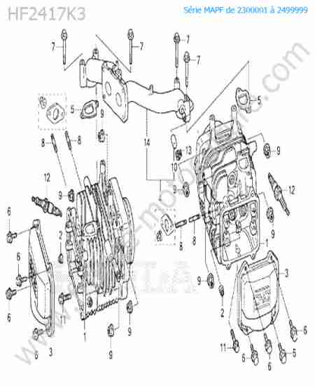 HONDA - HF2417K3 : Cylindre