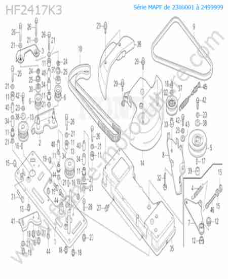 HONDA - HF2417K3 : Courroies de coupe
