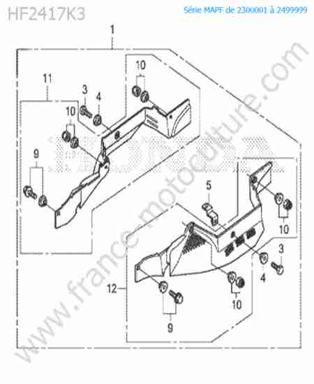 HONDA - HF2417K3 : Carter protection coupe