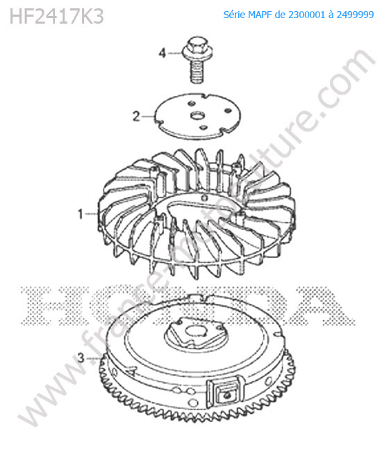 Volant moteur HONDA HF2417K3