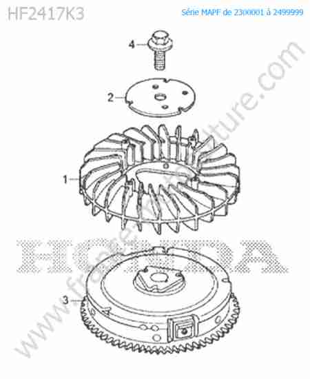 HONDA - HF2417K3 : Volant moteur