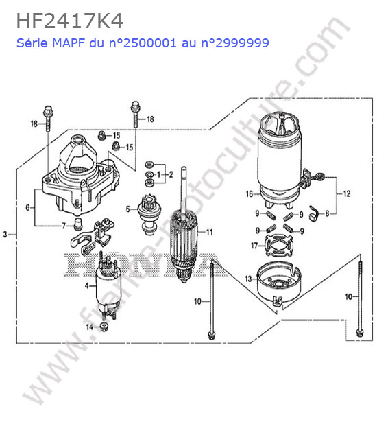 Demarreur HONDA HF2417K4