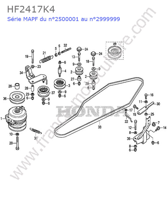 Courroie avancement HONDA HF2417K4
