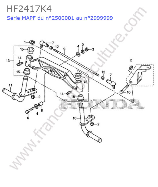 Essieu avant HONDA HF2417K4