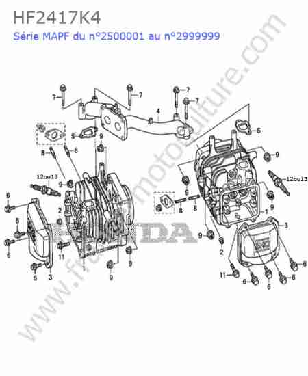 HONDA - HF2417K4 : Cylindre