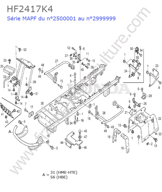 Chassis HONDA HF2417K4