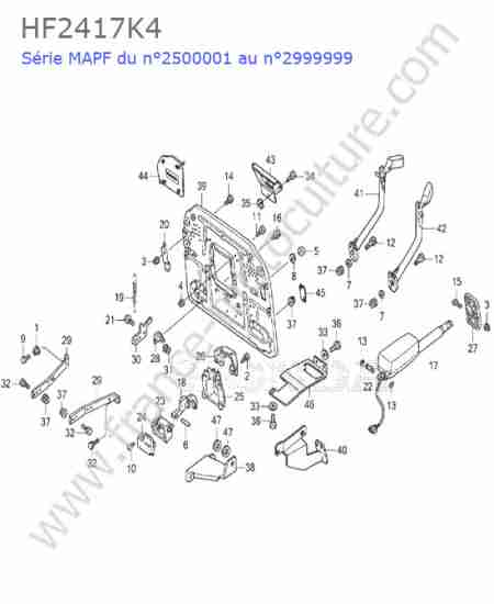 HONDA - HF2417K4 : Support bac arriere