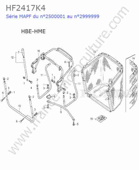 HONDA - HF2417K4 : Panier (hme/hbe)