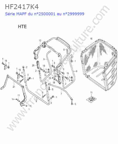 HONDA - HF2417K4 : Panier (hte)