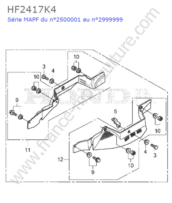 Protection plateau HONDA HF2417K4