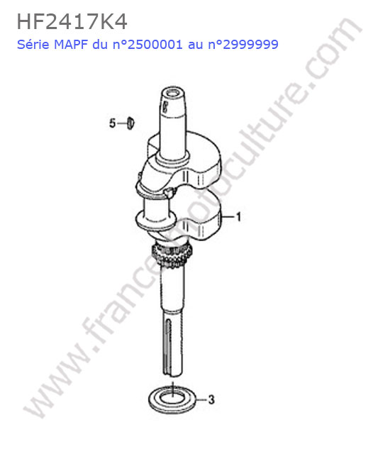 Vilebrequin HONDA HF2417K4