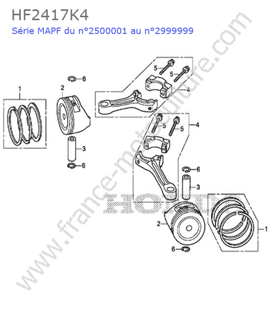 Piston HONDA HF2417K4