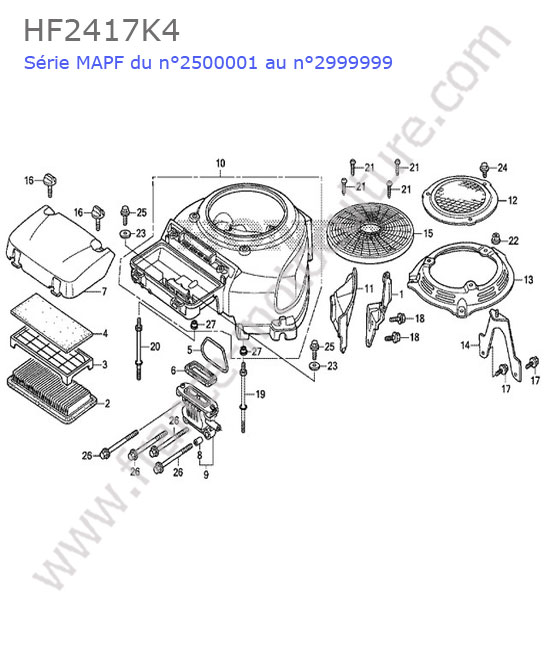 Filtre air HONDA HF2417K4