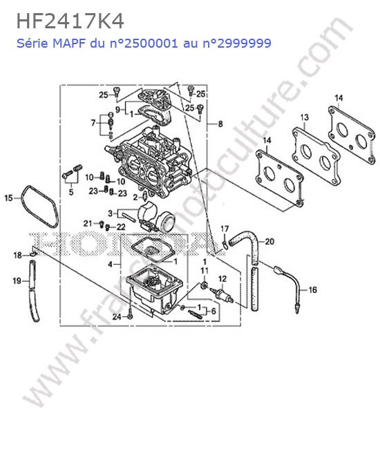 Carburateur HONDA HF2417K4