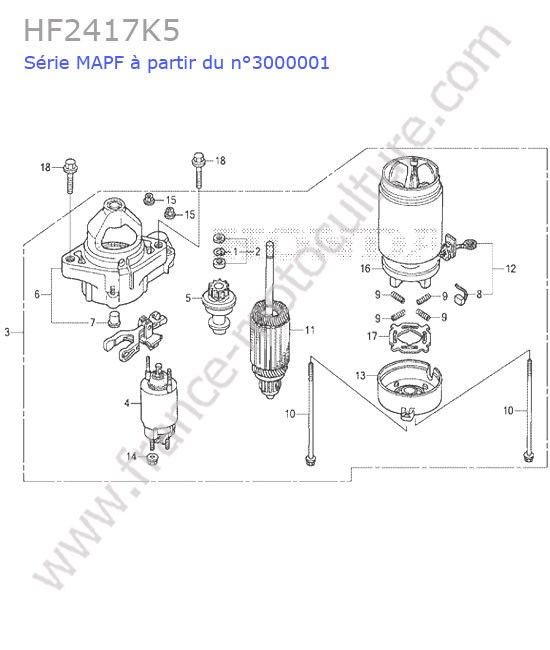 Demarreur HONDA HF2417K5