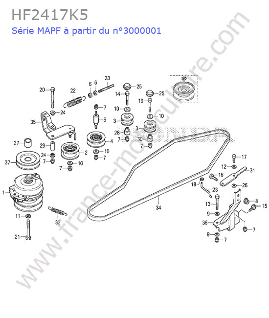 Courroie avancement HONDA HF2417K5