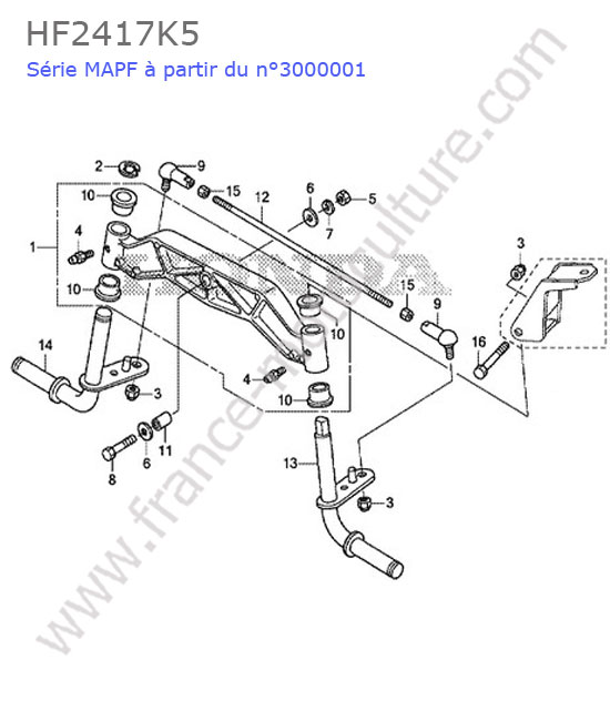 Essieu avant HONDA HF2417K5