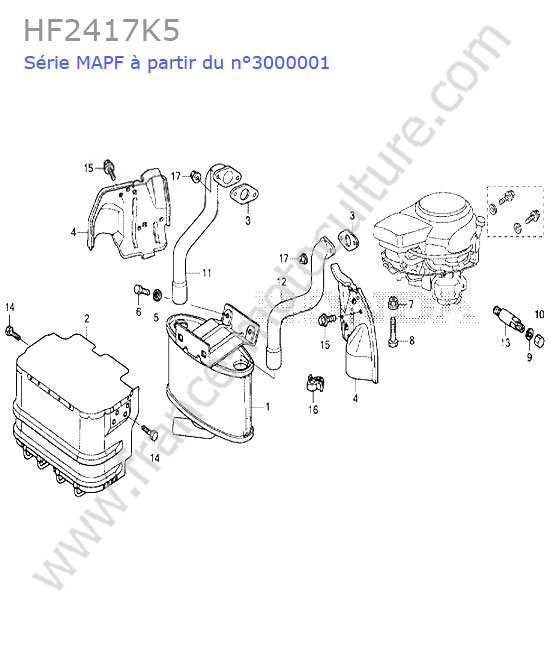Silencieux HONDA HF2417K5