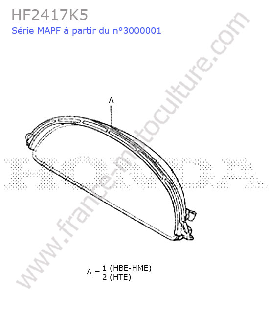 Compteur HONDA HF2417K5