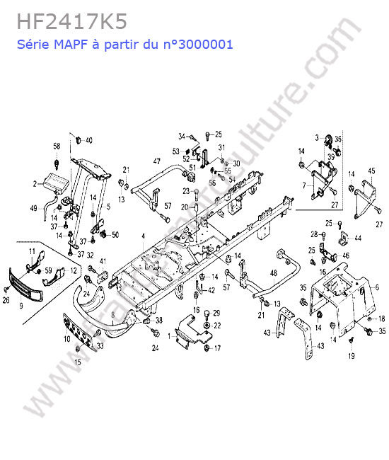 Châssis HONDA HF2417K5