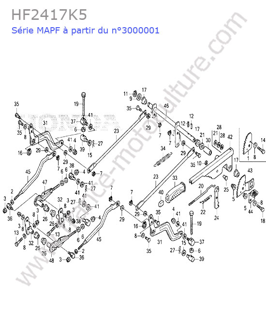 Relevage coupe HONDA HF2417K5