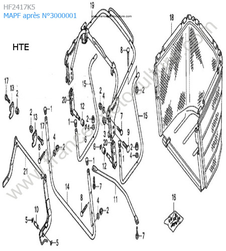 Panier HTE HONDA HF2417K5