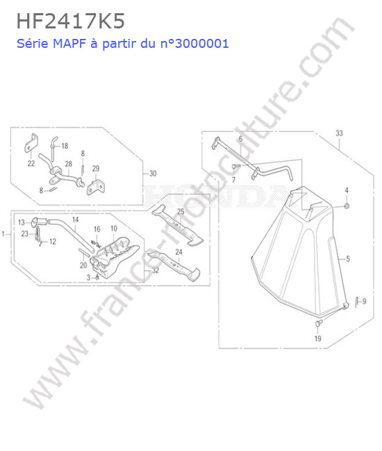 Accessoires HONDA HF2417K5