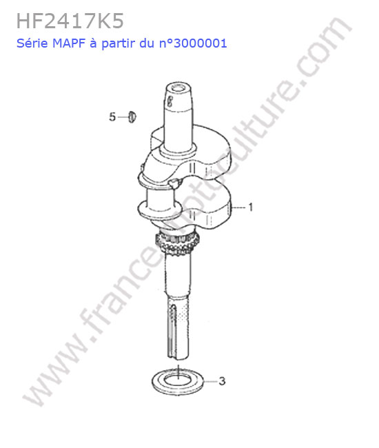 Vilebrequin HONDA HF2417K5