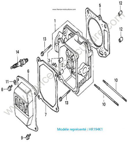 Culasse - K1 HONDA HR194