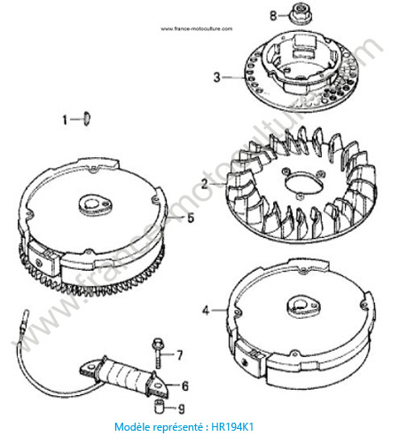 Volant moteur - K1 HONDA HR194