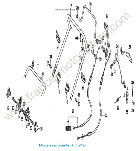 Guidon - K1 HONDA HR194