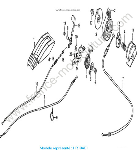 Poignees - K1 HONDA HR194