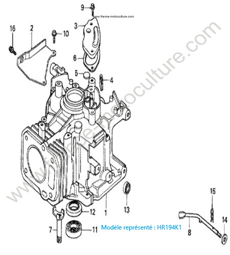BLoc moteur - K1 HONDA HR194