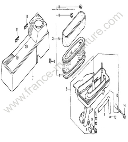 Filtre a air HONDA HR216