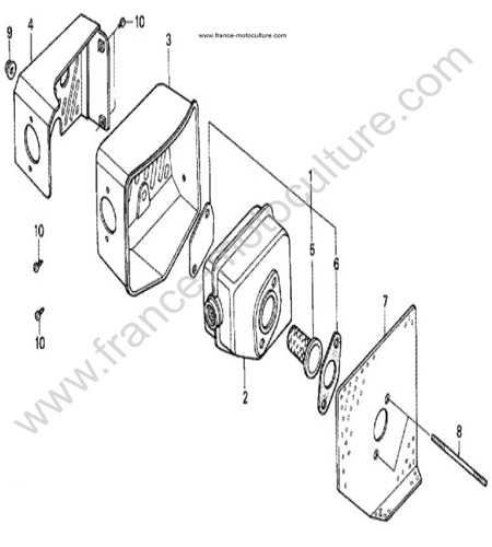 Silencieux HONDA HR216