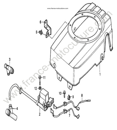 Carter de ventilateur HONDA HR216