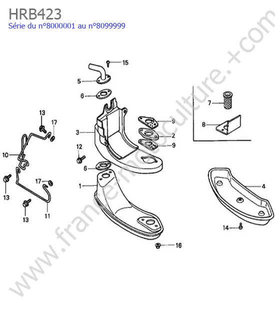 Silencieux HONDA HRB423