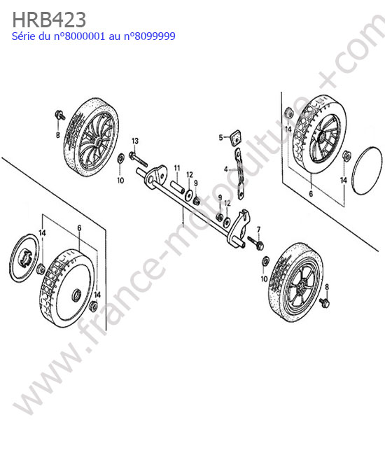 Roue avant HONDA HRB423