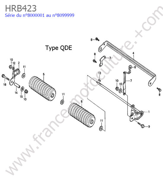 Rouleau  - qde HONDA HRB423