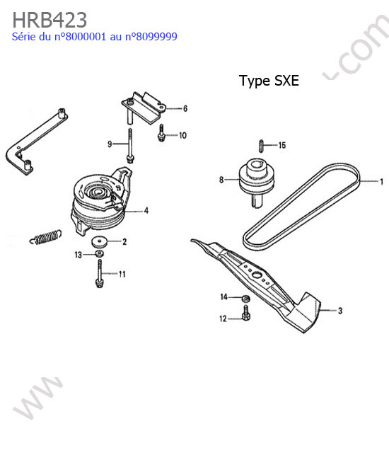 Lame / embrayage - sxe HONDA HRB423