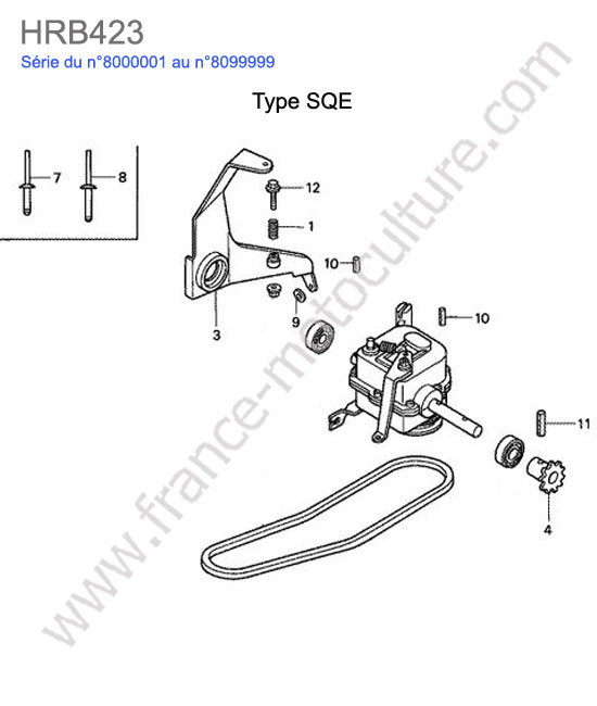 Boite vitesse - sqe HONDA HRB423