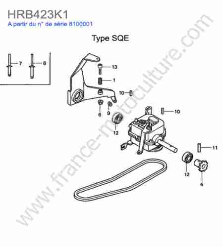 HONDA - HRB423K1 : Boite vitesse  - sqe