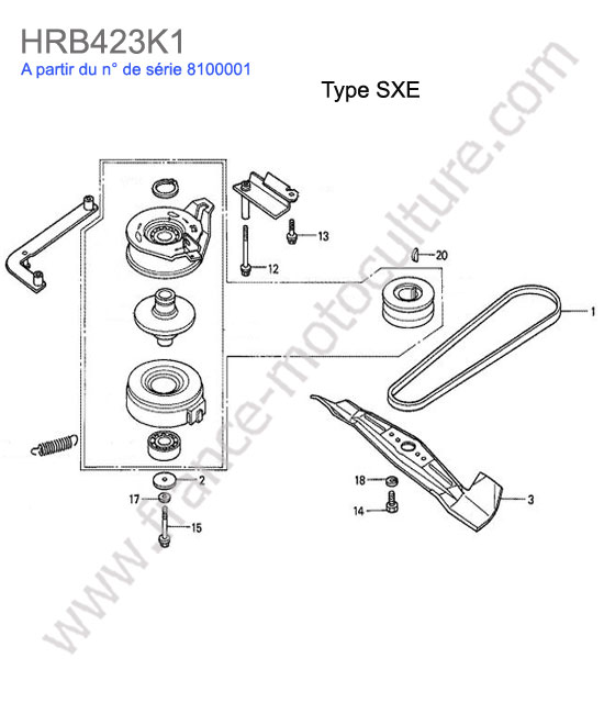 Lame - sxe HONDA HRB423K1